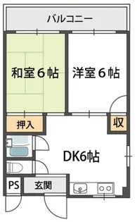 パークハイツ【5階】の間取り