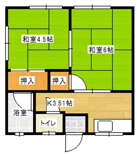 ドウエルさざんか【1階】の間取り