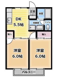 フラット・サンフラワー【2階】の間取り