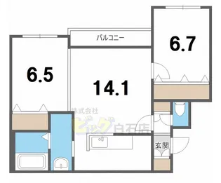 コージープレイス栄通【1階】の間取り