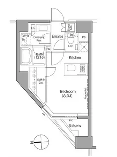 ザ・パークハビオ根岸三丁目【5階】の間取り