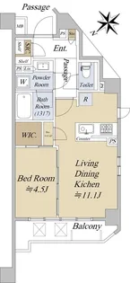 シティテラス文京小石川【1階】の間取り