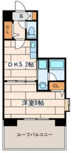 パルテール宮本【5階】の間取り