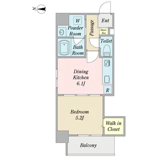 Luana【6階】の間取り
