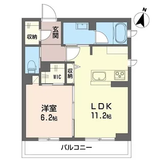 リシャール【3階】の間取り