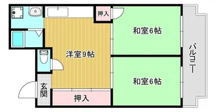エメラルドマンション【4階】の間取り