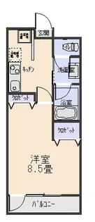 ドレスデン実相寺【4階】の間取り