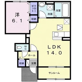 ファインメゾン【1階】の間取り