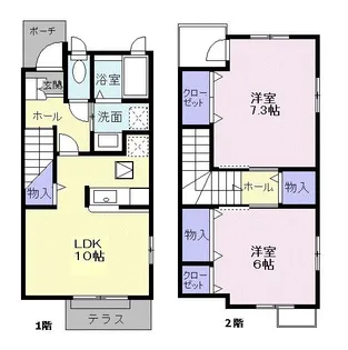 ブロード サイド 小机【1階】の間取り