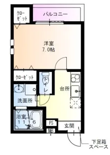 フジパレス天王寺東II番館【3階】の間取り
