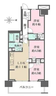 ザ・パークハウス亀戸九丁目【13階】の間取り