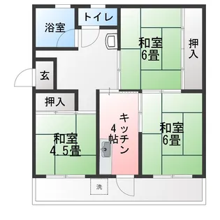 井田ハイツ【1階】の間取り