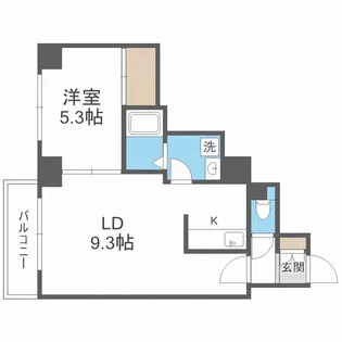KN南1条マンション【4階】の間取り