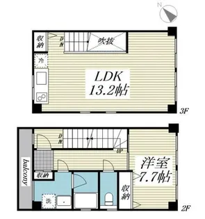 サリースマイル参番館【2階】の間取り