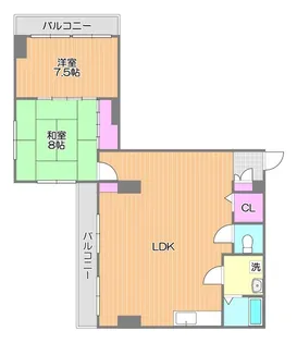 春日第2フォートレス【6階】の間取り