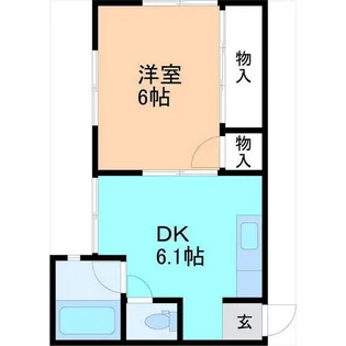 ドエル風見鶏I【1階】の間取り