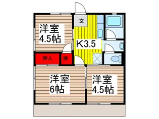 コ-ポ茂木【1階】の間取り