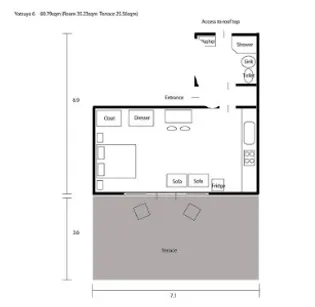 第一萬寿【6階】の間取り