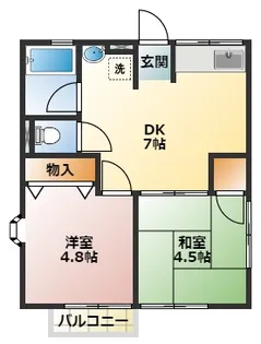シティハイム KUBO【2階】の間取り