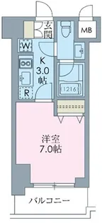 エイチエフ八王子レジデンス【10階】の間取り