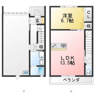 チャヤベース B棟の間取り