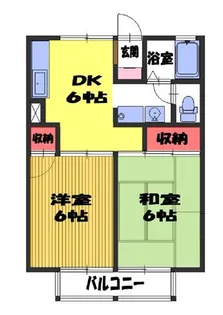 第一山下コーポ【1階】の間取り