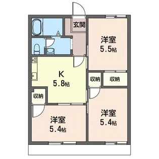 ソレイユ湘南【1階】の間取り