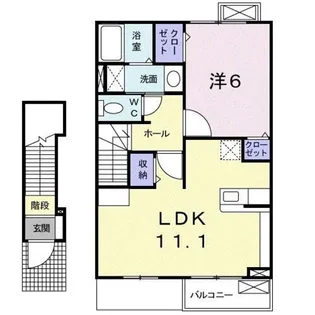アルモニー国立【2階】の間取り