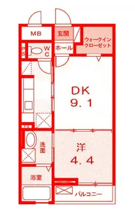 マグノリア湘南【1階】の間取り