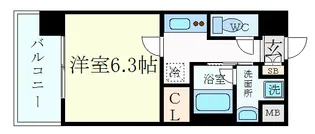 アスヴェル京都堀川高辻【7階】の間取り