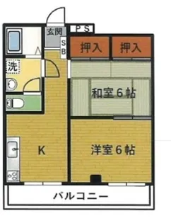 上野マンション【3階】の間取り