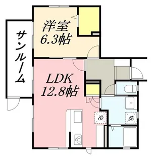 メゾンドアシェル【1階】の間取り