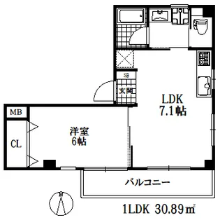 ハイウッズヤマテ【3階】の間取り