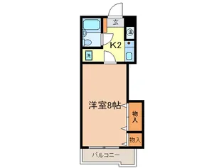 M.Yフラット宮堀【2階】の間取り