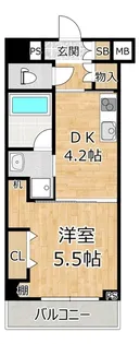 グランフォルテ田川【4階】の間取り