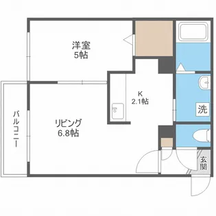 ジェミニ麻生b【4階】の間取り