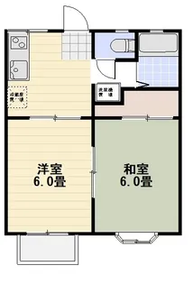 カレンハウス【1階】の間取り
