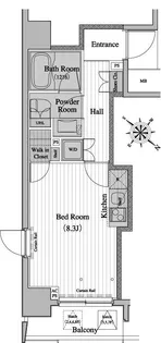 レジディア月島II【6階】の間取り