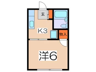 クレ-ル枡形A【1階】の間取り