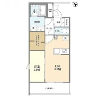 アトリオフラッツ高宮【3階】の間取り