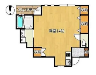 スヤマハイツ【1階】の間取り