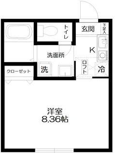 ブルーシエル【2階】の間取り
