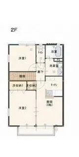 ピオーネ E棟【2階】の間取り