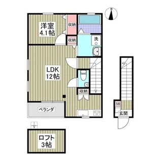 AYERS ROCK【1階】の間取り