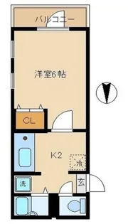 小淀コーポ【1階】の間取り