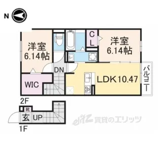 レジデンス天理五番街【2階】の間取り