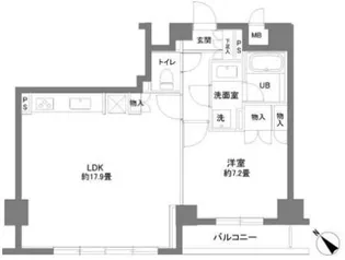 カスタリアお茶の水【4階】の間取り