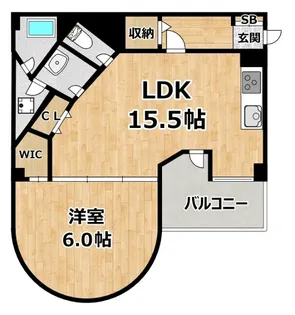シオンズガーデン花川 旧おおきに花川サニーアパートメント【1階】の間取り