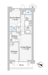 アビティグランデ砧 C棟【4階】の間取り