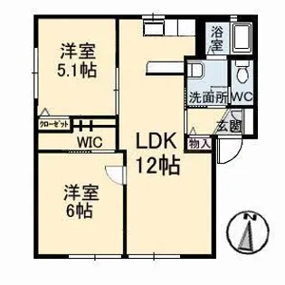トリニータ C棟【1階】の間取り
